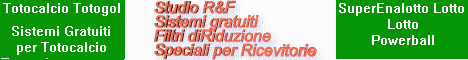 Clicca qui per ricevere Informazioni sui Filtri di Riduzione R&F Special Ricevitorie